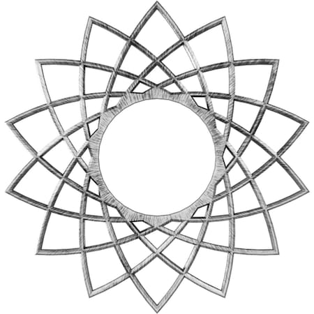 Eleanor Architectural Grade PVC Pierced Ceiling Medallion, Antiqued Silver, 38OD X 14 5/8ID X 1P